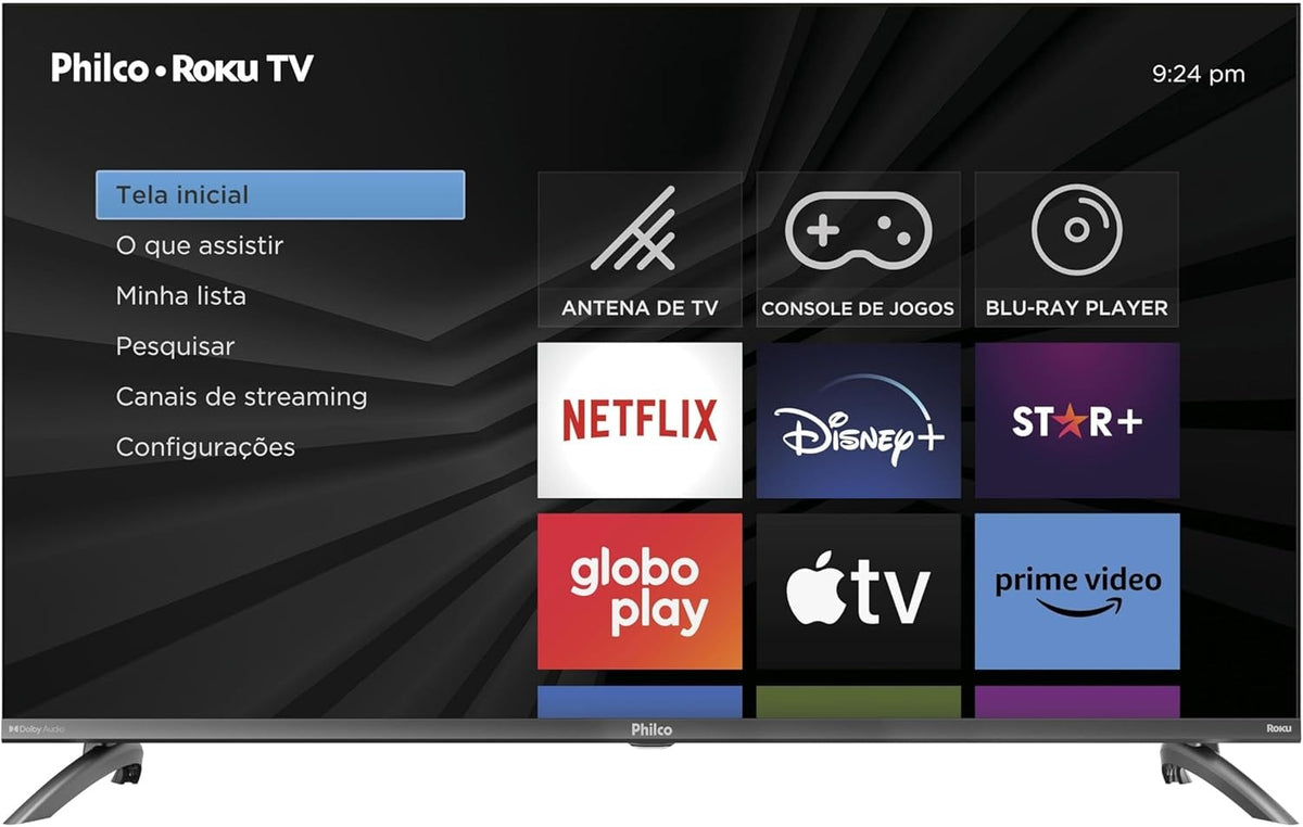 Smart TV 40” Philco Roku TV LED Dolby Audio PTV40M9GR2CGB