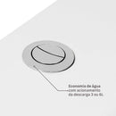 Kit Vaso Sanitário com Caixa Acoplada e Assento Branco Duplo Acionamento 3/6L Saída Vertical Like Celite