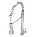 Torneira Gourmet de Pia para Cozinha com Bica Alta Flexível Inox Escovado Milão Civitt